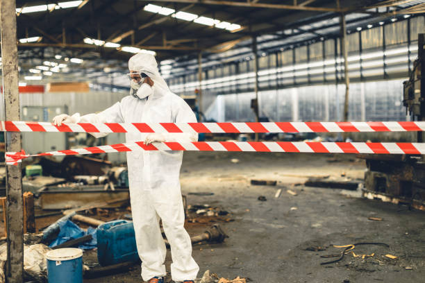 Professional Biohazard technician working in Meridian, CA
